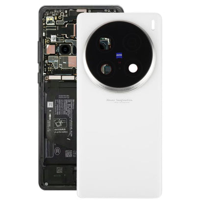 For vivo X100 Ultra 5G V2366GA V2366HA Original Back Cover with Camera Lens Cover(White) - Back Cover by buy2fix | Online Shopping UK | buy2fix