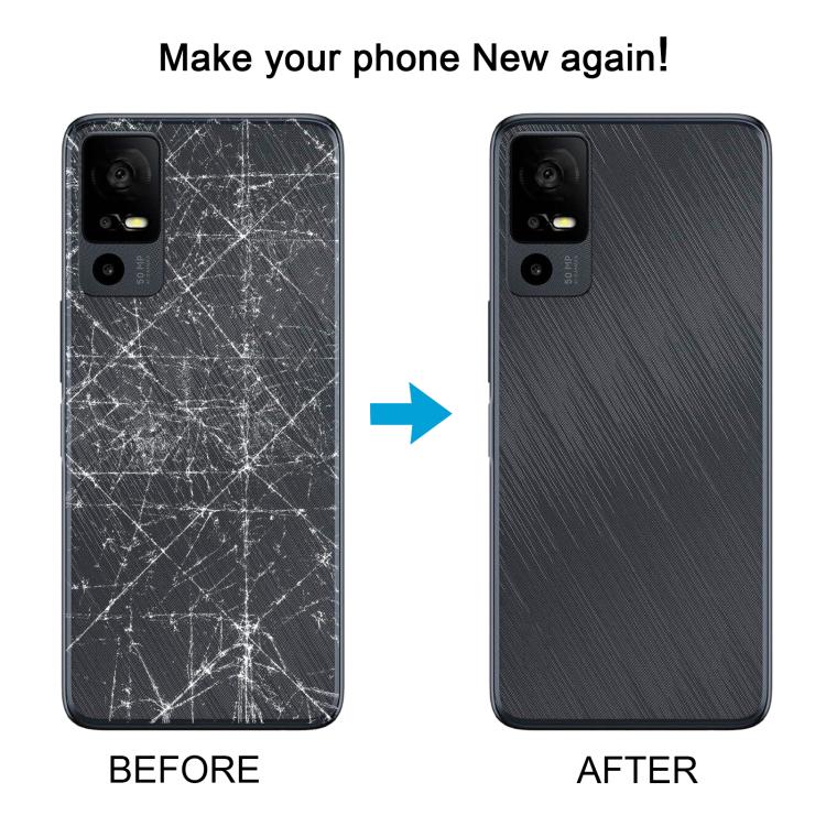 For TCL 40 R T771K Original Back Cover(Matte Black) - For TCL by buy2fix | Online Shopping UK | buy2fix
