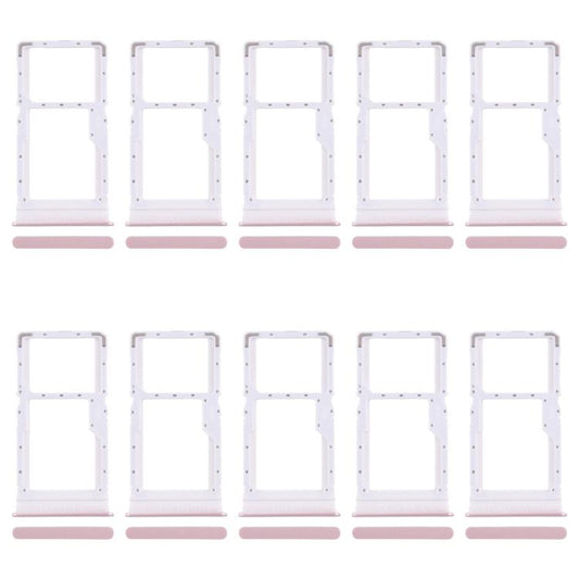 For Xiaomi Redmi 13 5G 10pcs SIM Card Tray + SIM Card Tray / Micro SD Card Tray (Pink) - Card Tray by buy2fix | Online Shopping UK | buy2fix