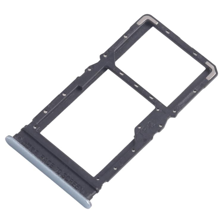 For Xiaomi Redmi 13 5G 10pcs SIM Card Tray + SIM Card Tray / Micro SD Card Tray (Blue) - Card Tray by buy2fix | Online Shopping UK | buy2fix