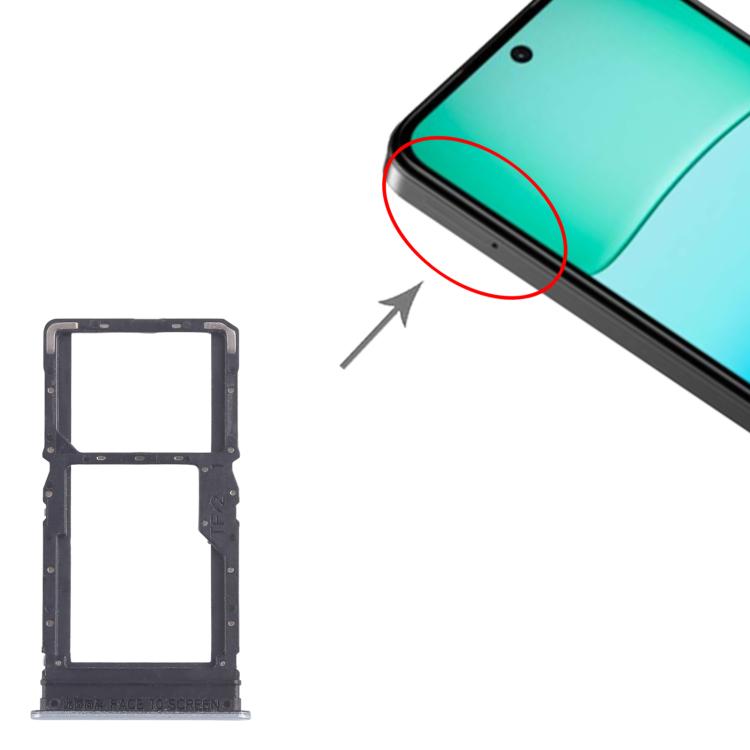 For Xiaomi Redmi 13 5G 10pcs SIM Card Tray + SIM Card Tray / Micro SD Card Tray (Blue) - Card Tray by buy2fix | Online Shopping UK | buy2fix