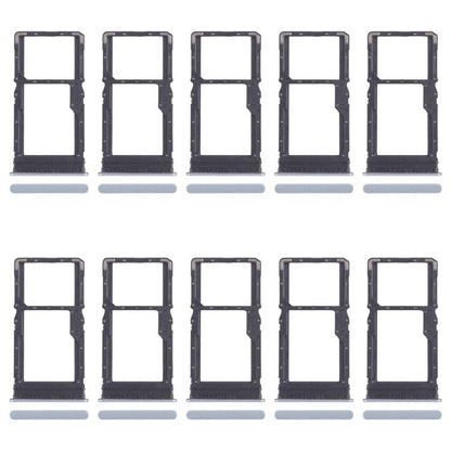 For Xiaomi Redmi 13 4G 10pcs SIM Card Tray + SIM Card Tray / Micro SD Card Tray (Blue) - Card Tray by buy2fix | Online Shopping UK | buy2fix