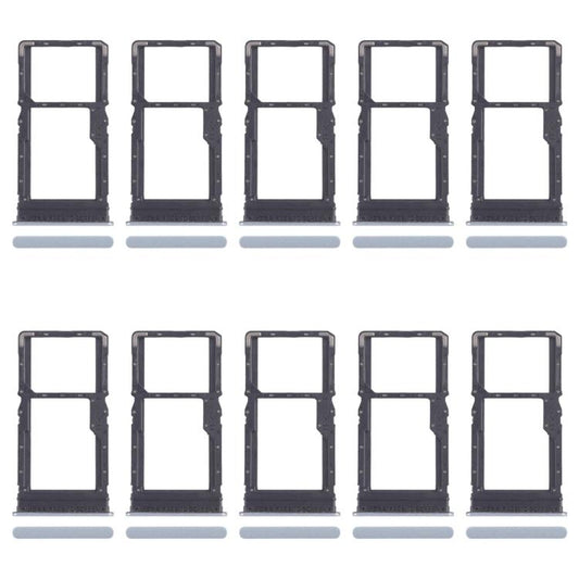 For Xiaomi Redmi 13 4G 10pcs SIM Card Tray + SIM Card Tray / Micro SD Card Tray (Blue) - Card Tray by buy2fix | Online Shopping UK | buy2fix