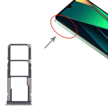 For Xiaomi Poco C75 10pcs SIM Card Tray + SIM Card Tray + Micro SD Card Tray (Green) - Card Tray by buy2fix | Online Shopping UK | buy2fix