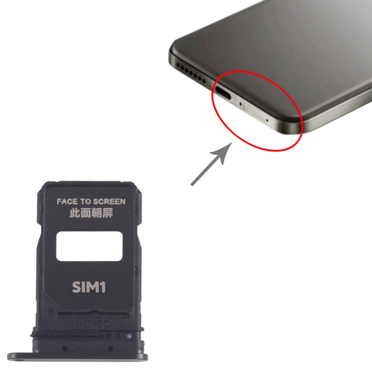 For Xiaomi 15 Pro 10pcs SIM Card Tray + SIM Card Tray (Black) - Card Tray by buy2fix | Online Shopping UK | buy2fix
