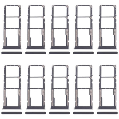 For Xiaomi Redmi A4 10pcs SIM Card Tray + SIM Card Tray + Micro SD Card Tray (Black) - Card Tray by buy2fix | Online Shopping UK | buy2fix