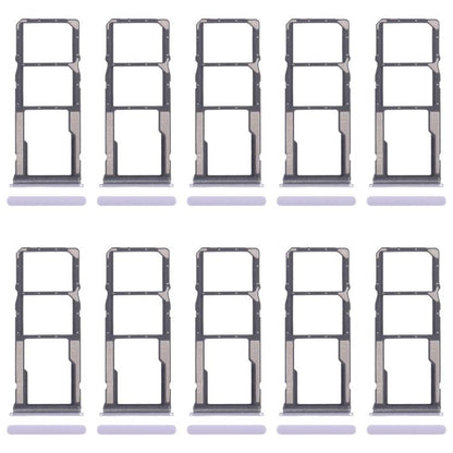 For Xiaomi Redmi A4 10pcs SIM Card Tray + SIM Card Tray + Micro SD Card Tray (Purple) - Card Tray by buy2fix | Online Shopping UK | buy2fix