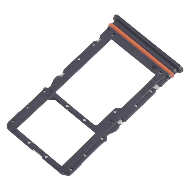 For Xiaomi Poco M6 4G 10pcs SIM Card Tray + SIM Card Tray / Micro SD Card Tray (Black) - Card Tray by buy2fix | Online Shopping UK | buy2fix