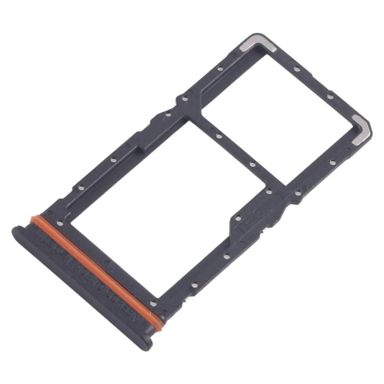 For Xiaomi Poco M6 Plus 10pcs SIM Card Tray + SIM Card Tray / Micro SD Card Tray (Black) - Card Tray by buy2fix | Online Shopping UK | buy2fix