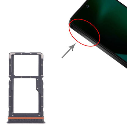 For Xiaomi Poco M6 Plus 10pcs SIM Card Tray + SIM Card Tray / Micro SD Card Tray (Black) - Card Tray by buy2fix | Online Shopping UK | buy2fix