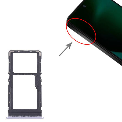 For Xiaomi Poco M6 Plus 10pcs SIM Card Tray + SIM Card Tray / Micro SD Card Tray (Purple) - Card Tray by buy2fix | Online Shopping UK | buy2fix