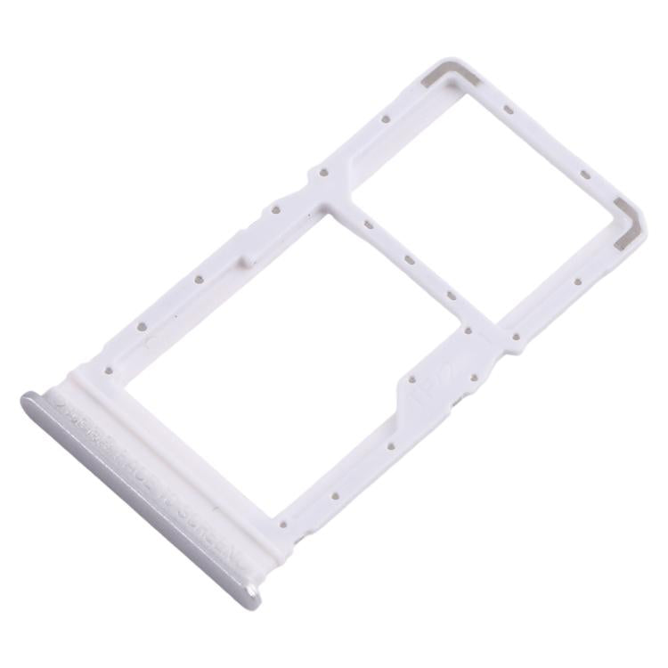 For Xiaomi Poco M6 Plus 10pcs SIM Card Tray + SIM Card Tray / Micro SD Card Tray (Silver) - Card Tray by buy2fix | Online Shopping UK | buy2fix