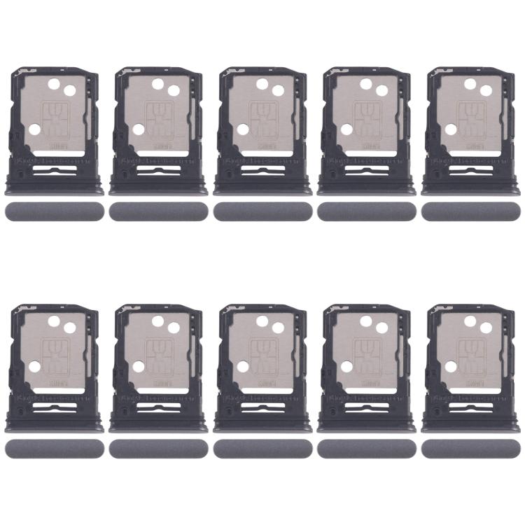 For Xiaomi Redmi A3 4G 10pcs SIM Card Tray + SIM Card Tray (Black) - Card Tray by buy2fix | Online Shopping UK | buy2fix
