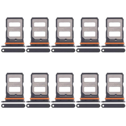 For Xiaomi Redmi K70 Ultra 10pcs SIM Card Tray + SIM Card Tray (Black) - Card Tray by buy2fix | Online Shopping UK | buy2fix
