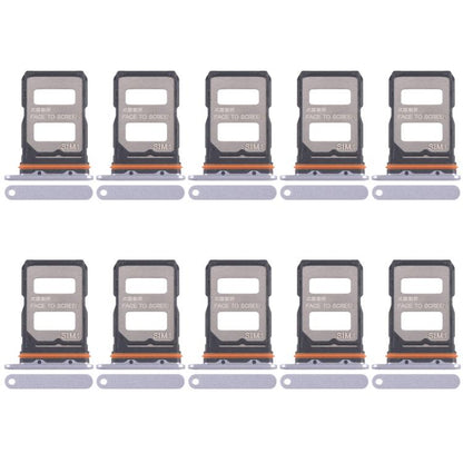 For Xiaomi Redmi K70 Ultra 10pcs SIM Card Tray + SIM Card Tray (Purple) - Card Tray by buy2fix | Online Shopping UK | buy2fix
