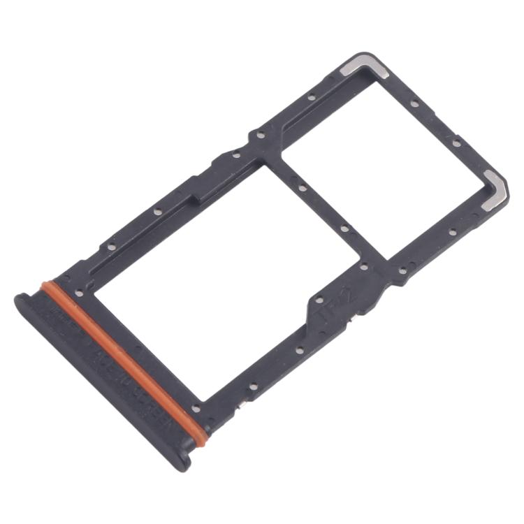 For Xiaomi Redmi Note 13R 10pcs SIM Card Tray + SIM Card Tray / Micro SD Card Tray (Black) - Card Tray by buy2fix | Online Shopping UK | buy2fix