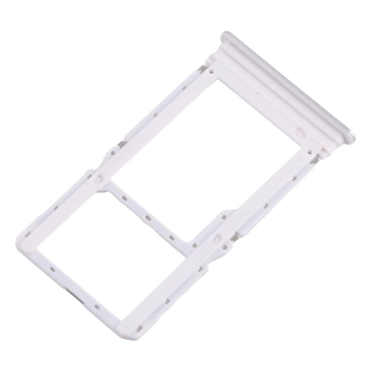 For Xiaomi Redmi Note 13R 10pcs SIM Card Tray + SIM Card Tray / Micro SD Card Tray (Silver) - Card Tray by buy2fix | Online Shopping UK | buy2fix