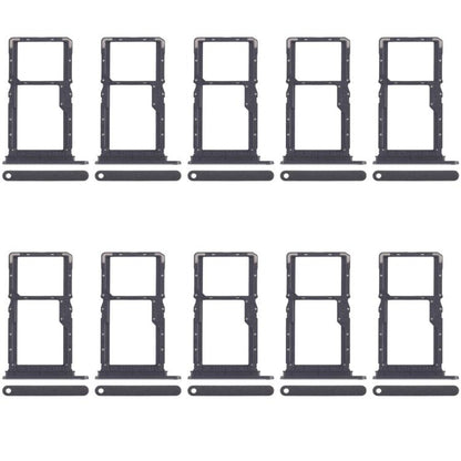 For Xiaomi Poco X6 Neo 5G 10pcs SIM Card Tray + SIM Card Tray / Micro SD Card Tray (Black) - Card Tray by buy2fix | Online Shopping UK | buy2fix
