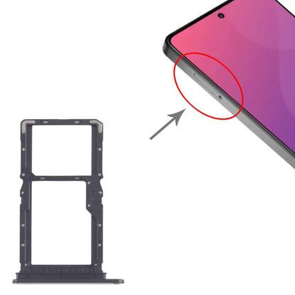 For Xiaomi Poco X6 Neo 5G 10pcs SIM Card Tray + SIM Card Tray / Micro SD Card Tray (Black) - Card Tray by buy2fix | Online Shopping UK | buy2fix