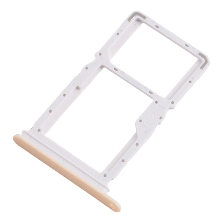 For Xiaomi Poco X6 Neo 5G 10pcs SIM Card Tray + SIM Card Tray / Micro SD Card Tray (Gold) - Card Tray by buy2fix | Online Shopping UK | buy2fix