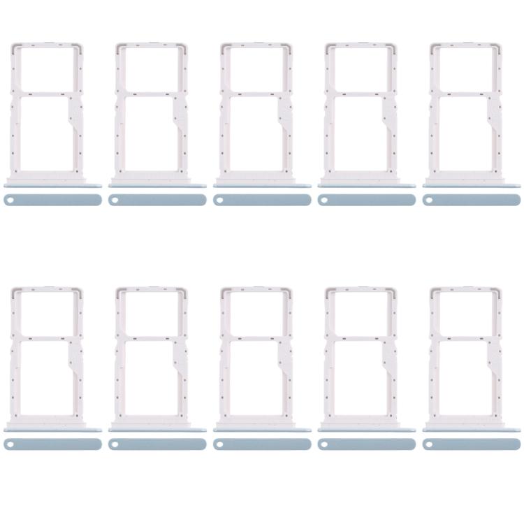 For Xiaomi Poco X6 Neo 5G 10pcs SIM Card Tray + SIM Card Tray / Micro SD Card Tray (Blue) - Card Tray by buy2fix | Online Shopping UK | buy2fix