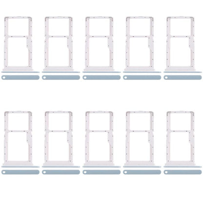 For Xiaomi Poco X6 Neo 5G 10pcs SIM Card Tray + SIM Card Tray / Micro SD Card Tray (Blue) - Card Tray by buy2fix | Online Shopping UK | buy2fix