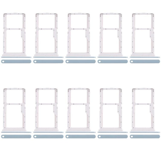 For Xiaomi Poco X6 Neo 5G 10pcs SIM Card Tray + SIM Card Tray / Micro SD Card Tray (Blue) - Card Tray by buy2fix | Online Shopping UK | buy2fix