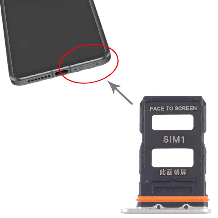For Xiaomi 14 Ultra 10pcs SIM Card Tray + SIM Card Tray (Silver) - Card Tray by buy2fix | Online Shopping UK | buy2fix