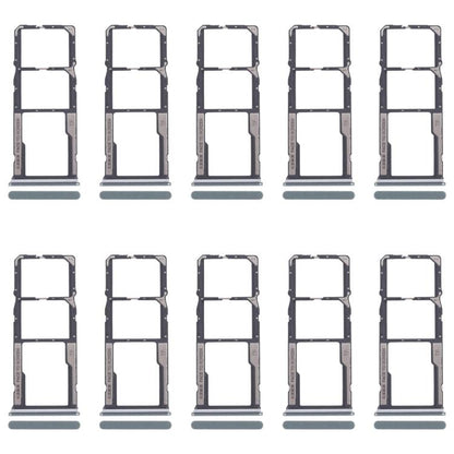 For Xiaomi Poco M6 Pro 4G 10pcs SIM Card Tray + SIM Card Tray + Micro SD Card Tray (Green) - Card Tray by buy2fix | Online Shopping UK | buy2fix