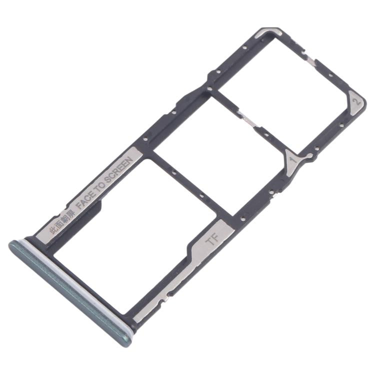 For Xiaomi Poco M6 Pro 4G 10pcs SIM Card Tray + SIM Card Tray + Micro SD Card Tray (Green) - Card Tray by buy2fix | Online Shopping UK | buy2fix