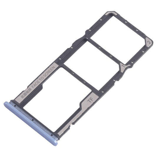For Xiaomi Poco M6 Pro 4G 10pcs SIM Card Tray + SIM Card Tray + Micro SD Card Tray (Blue) - Card Tray by buy2fix | Online Shopping UK | buy2fix