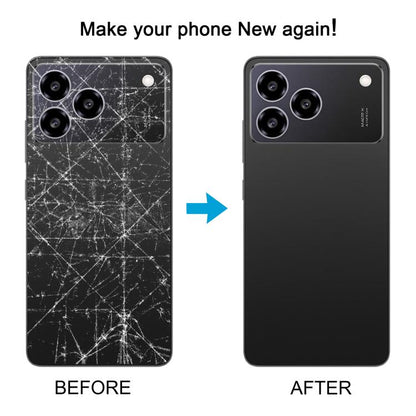 For ZTE Blade A76 4G Plastic Back Cover with Camera Lens Cover(Gray) - Back Cover by buy2fix | Online Shopping UK | buy2fix