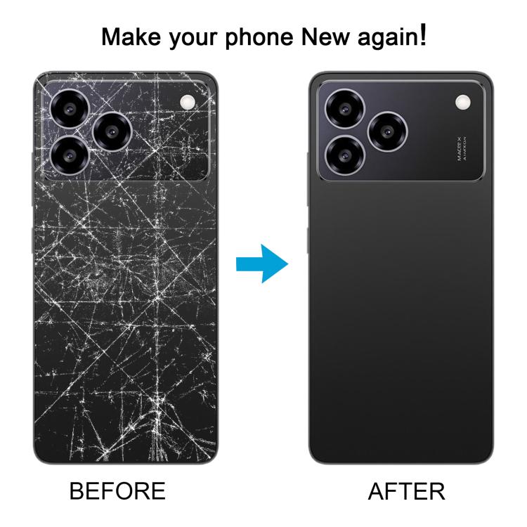 For ZTE Blade A76 4G Plastic Back Cover with Camera Lens Cover(Gold) - Back Cover by buy2fix | Online Shopping UK | buy2fix