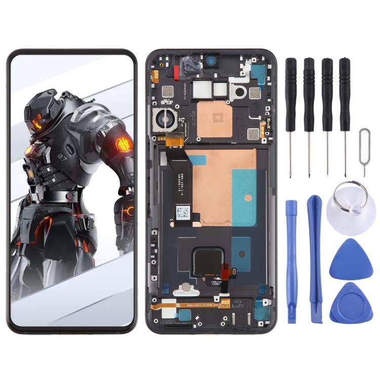 For ZTE nubia RedMagic 7S Pro NX709S Original LCD Screen Digitizer Full Assembly with Frame (Black) - For ZTE by buy2fix | Online Shopping UK | buy2fix