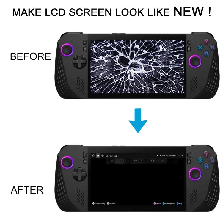 For Asus Rog Ally X2024 Ally-RC72LA-NH007W Original LCD Screen Digitizer Full Assembly with Frame(Black) - ASUS Spare Parts by buy2fix | Online Shopping UK | buy2fix