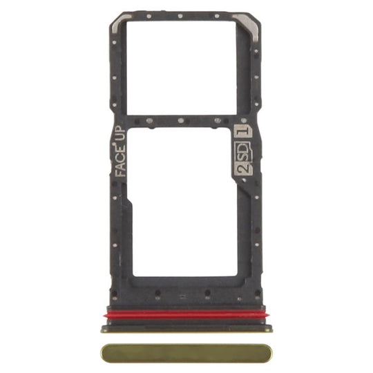 For Motorola Moto G86 Original SIM Card Tray + SIM Card Tray / Micro SD Card Tray (Gold)