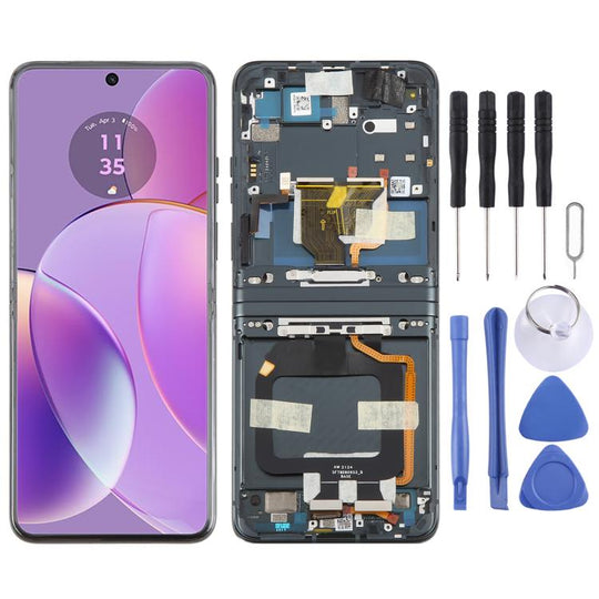 For Motorola Razr 40 XT2323-2 Original LCD Screen Digitizer Full Assembly with Frame (Black)