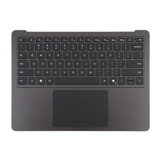 For Microsoft Surface Laptop 7 13.8 inch US Keyboard with C Shell / Touchpad (Black)