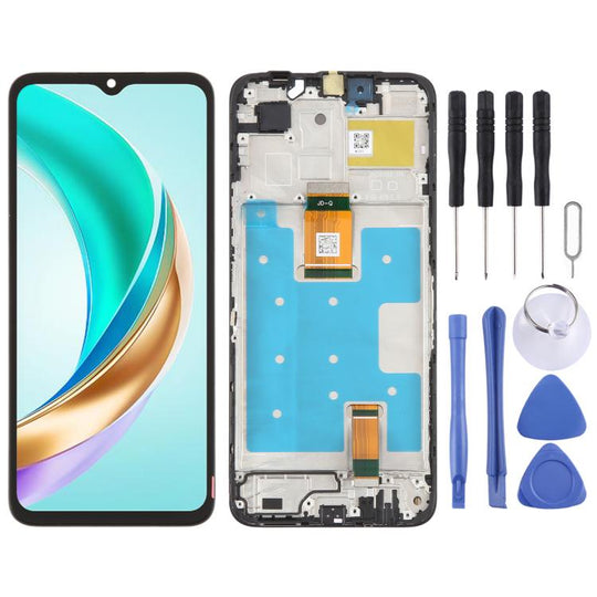 For Honor X6b Original LCD Screen Digitizer Full Assembly with Frame