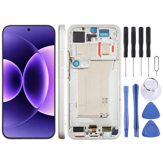 For Xiaomi 17 Pro Max Original LCD Screen Digitizer Full Assembly with Frame (White)