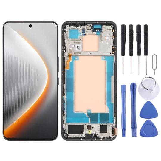 For Tecno Pova 7 Ultra LJ9 Original LCD Screen Digitizer Full Assembly with Frame (Black)