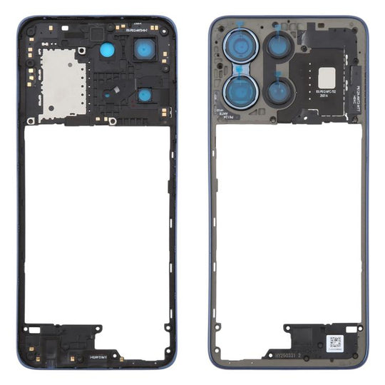 For Motorola Moto G 2025 XT2513 Original Middle Frame Bezel Plate (Blue)