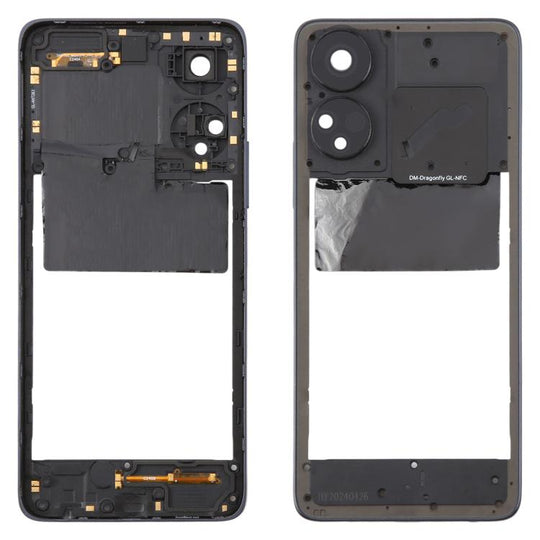For TCL 50 5G T613P T613K Original Middle Frame Bezel Plate (Black)