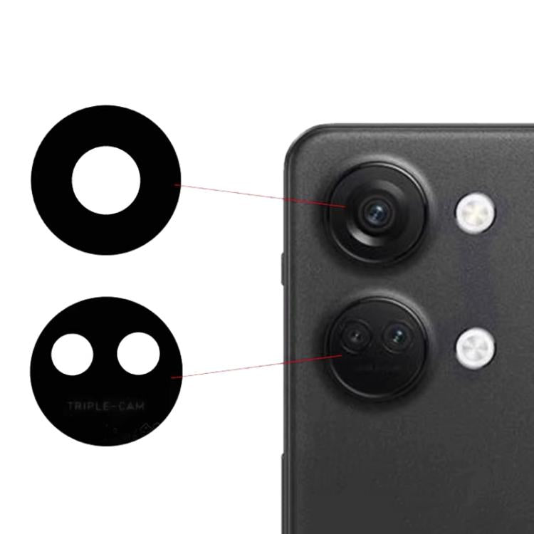 For OnePlus Ace 2V PHK110 Back Camera Lens Set (Black) - Camera Series by buy2fix | Online Shopping UK | buy2fix
