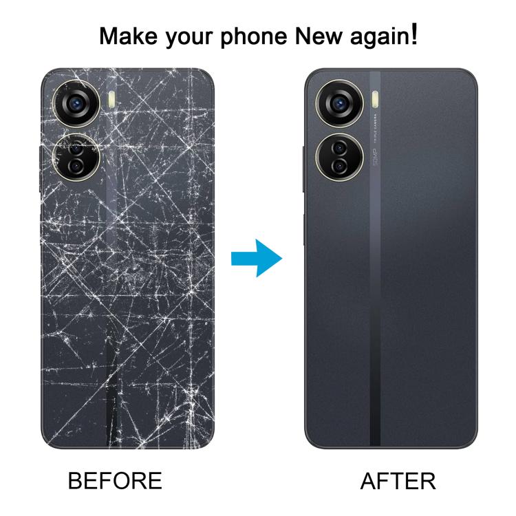 For ZTE Axon 40 Lite Plastic Battery Back Cover with Camera Lens Cover(Green) - For ZTE by buy2fix | Online Shopping UK | buy2fix