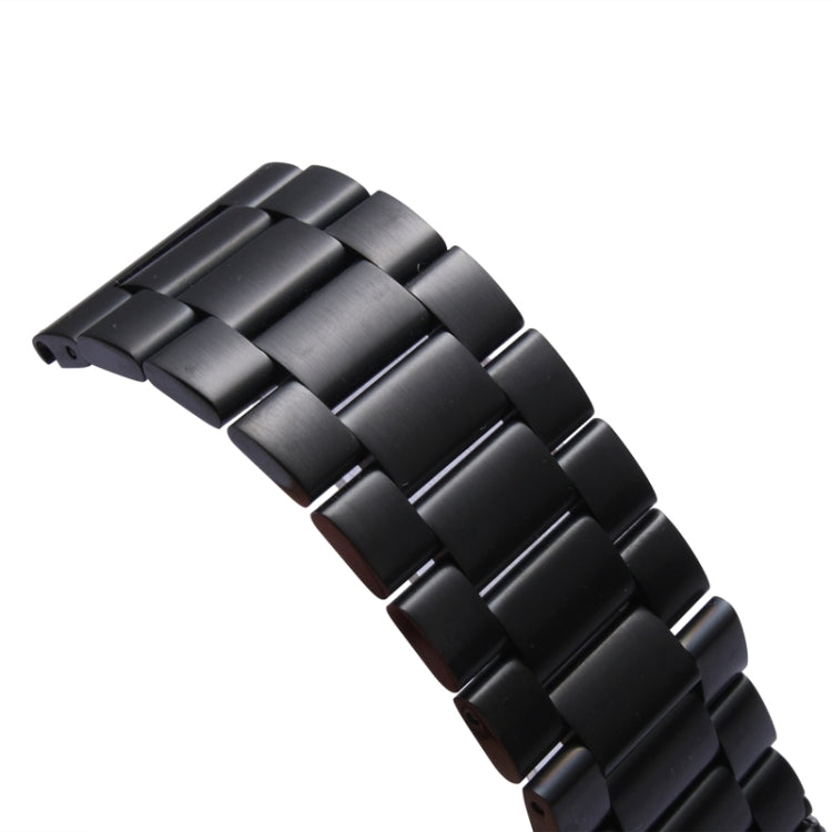 For Apple Watch 42mm Classic Buckle Steel Watch Band, Only Used in Conjunction with Connectors ( S-AW-3293 )(Black) by buy2fix