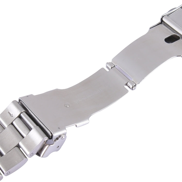 For Apple Watch 42mm Stainless Steel Classic Buckle Watch Band by buy2fix