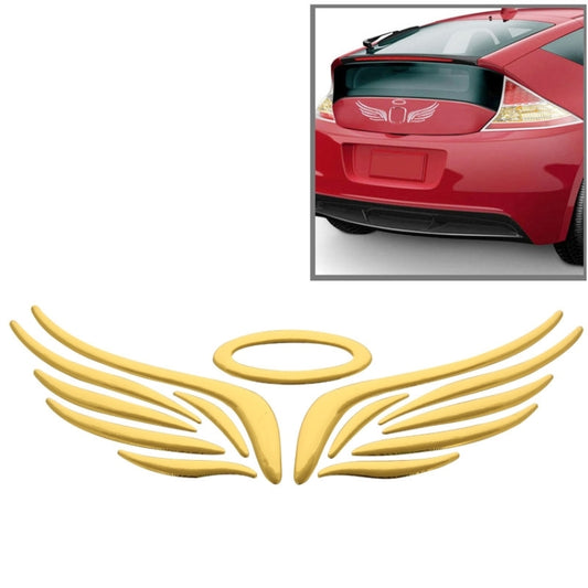 3D Angel Wings Pattern Car Sticker, Size: 16cm x 5.5cm (approx.)(Gold) - Decorative Sticker by buy2fix | Online Shopping UK | buy2fix