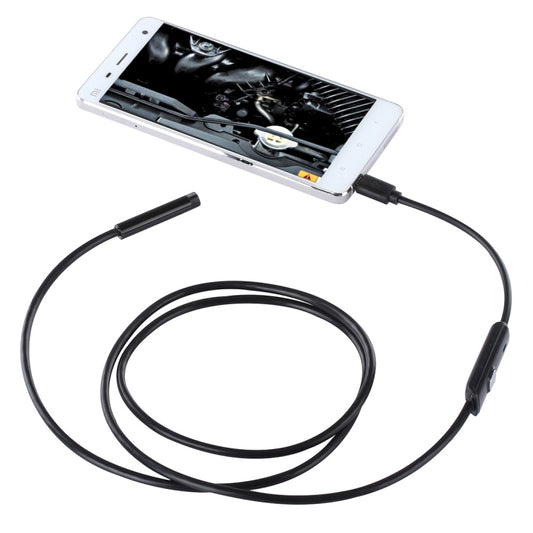 Waterproof Micro USB Endoscope Snake Tube Inspection Camera with 6 LED for OTG Android Phone, Length: 1m, Lens Diameter: 7mm -  by buy2fix | Online Shopping UK | buy2fix