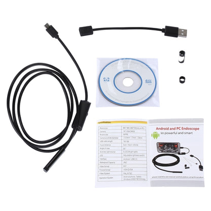 Waterproof Micro USB Endoscope Snake Tube Inspection Camera with 6 LED for OTG Android Phone, Length: 1m, Lens Diameter: 7mm -  by buy2fix | Online Shopping UK | buy2fix